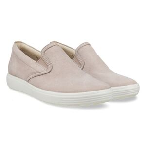 Ecco Women's Soft 7 Casual Loafer Gray Rose Powder Size 41/10-10.5 Nubuck NWOT